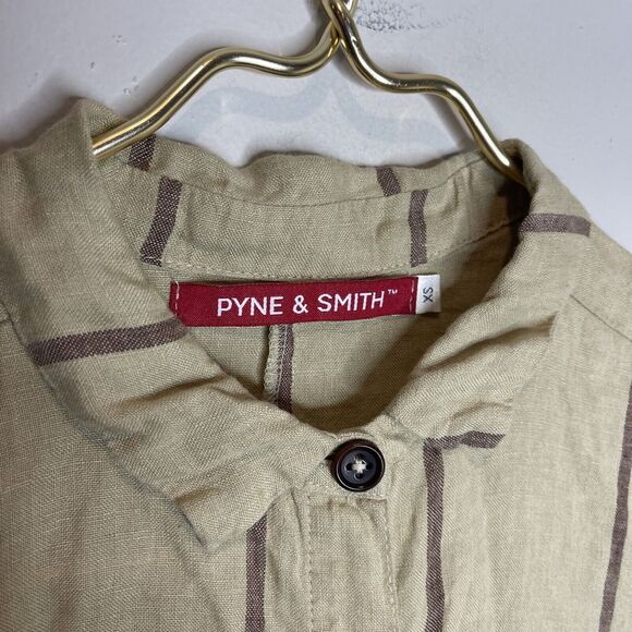 Pyne‎ & Smith The Linen Shirtdress No. 39 in Valletta Stripe XS - Picture 9 of 10